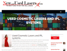 Tablet Screenshot of newandusedlasers.com